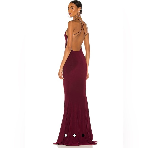 Burgundy Norma Kamala Dress, Small/36 - Picture 1 of 5